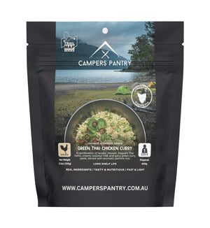 Campers Pantry Dehydrated Meals Single Serve / Green Thai Chicken Curry Freeze-dried Expedition Meals CPGTC10024