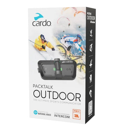 Cardo Intercom 2 Pack (Black) Cardo Packtalk Outdoor (JBL) SP000001-2PCK