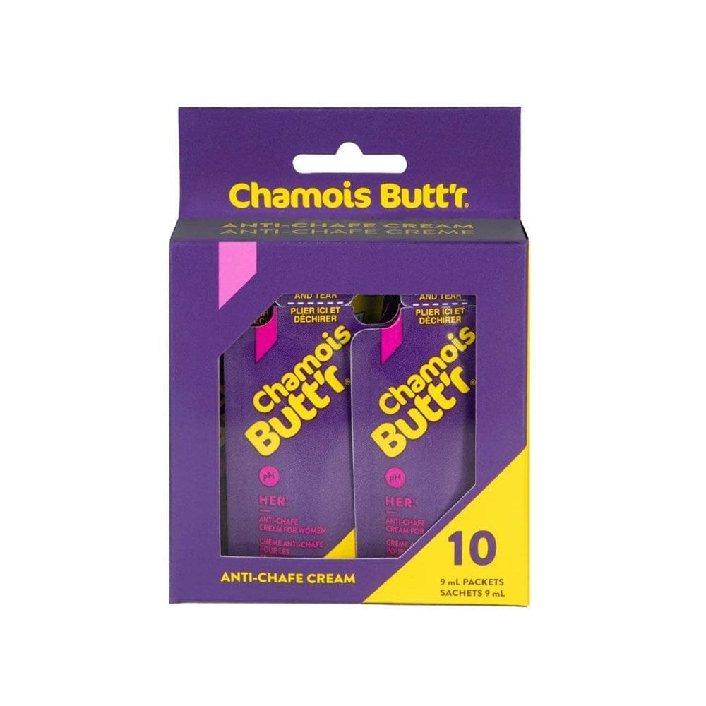 Chamois Buttr Anti-Chafe 10 pack (10x 9ml) Her Anti-Chafe CB10PACK9MLHCB