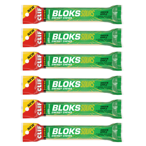 Clif Energy Chews 6 Pack / Sour Green Apple BLOKS Energy Chews CLIF596