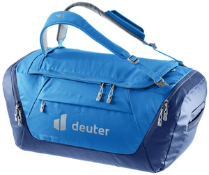 Deuter Duffel Pro 60 in Neptune Nightblue, bright blue duffel with navy ends