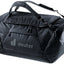 Deuter Duffel Pro 90 duffel bag in Black, front three-quarter view with zipped front pocket