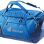 Deuter Duffel Pro 90 in Neptune Nightblue, bright blue and navy duffel, three-quarter view