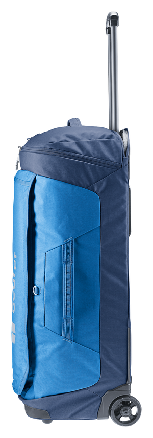 Deuter Duffel Pro Movo 60 end view with side handle and telescopic handle