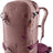 Deuter Freerider 22 SL in Ashrose Cassis, dusty pink ski pack with plum straps and hip fins