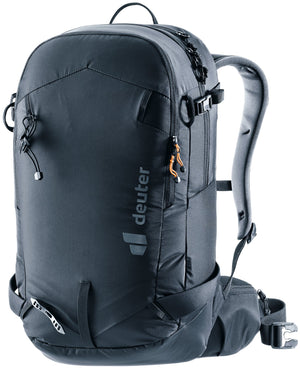 Deuter Freerider 22 SL women's ski touring backpack in Black, front three-quarter view