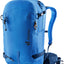 Deuter Freerider 30 in Neptune Nightblue, bright blue ski pack, front view