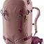 Deuter Freerider Pro 30+10 SL in Ashrose Cassis, dusty pink pack with burgundy hip fins