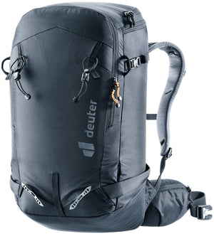 Deuter Freerider Pro 30+10 SL women's ski touring pack in Black, front three-quarter view