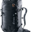 Deuter Freescape Lite 24 SL women's ski touring pack in Black, front three-quarter view