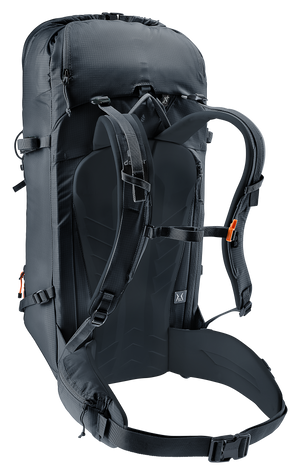 Deuter Freescape Lite 24 SL rear three-quarter view of the harness and stabiliser straps