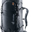 Deuter Freescape Tour 40 ski touring backpack in Black, front three-quarter view