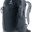Deuter Futura 23 hiking daypack in Black, front three-quarter view with mesh shoulder straps