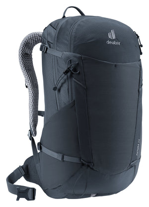 Deuter Futura 23 in Black, three-quarter view from the other side