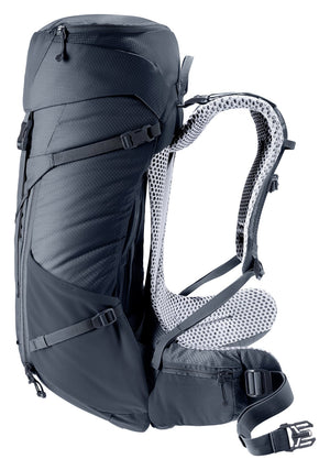 Deuter Futura 24 SL side view of the arched frame and suspended back mesh