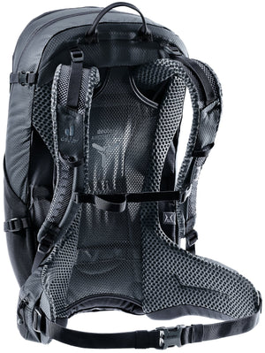 Deuter Futura 25 SL rear three-quarter view of the ActiveFit straps and sternum strap