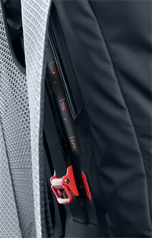 Close-up of the VariSlide back length adjustment on the Deuter Futura Air Trek 55+10 SL