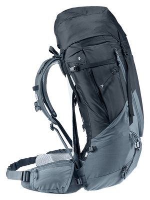 Deuter Futura Air Trek 55+10 SL side view with stretch side pocket and compression straps