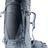 Deuter Futura Air Trek 55+10 SL women's trekking pack in Black Graphite, front three-quarter view