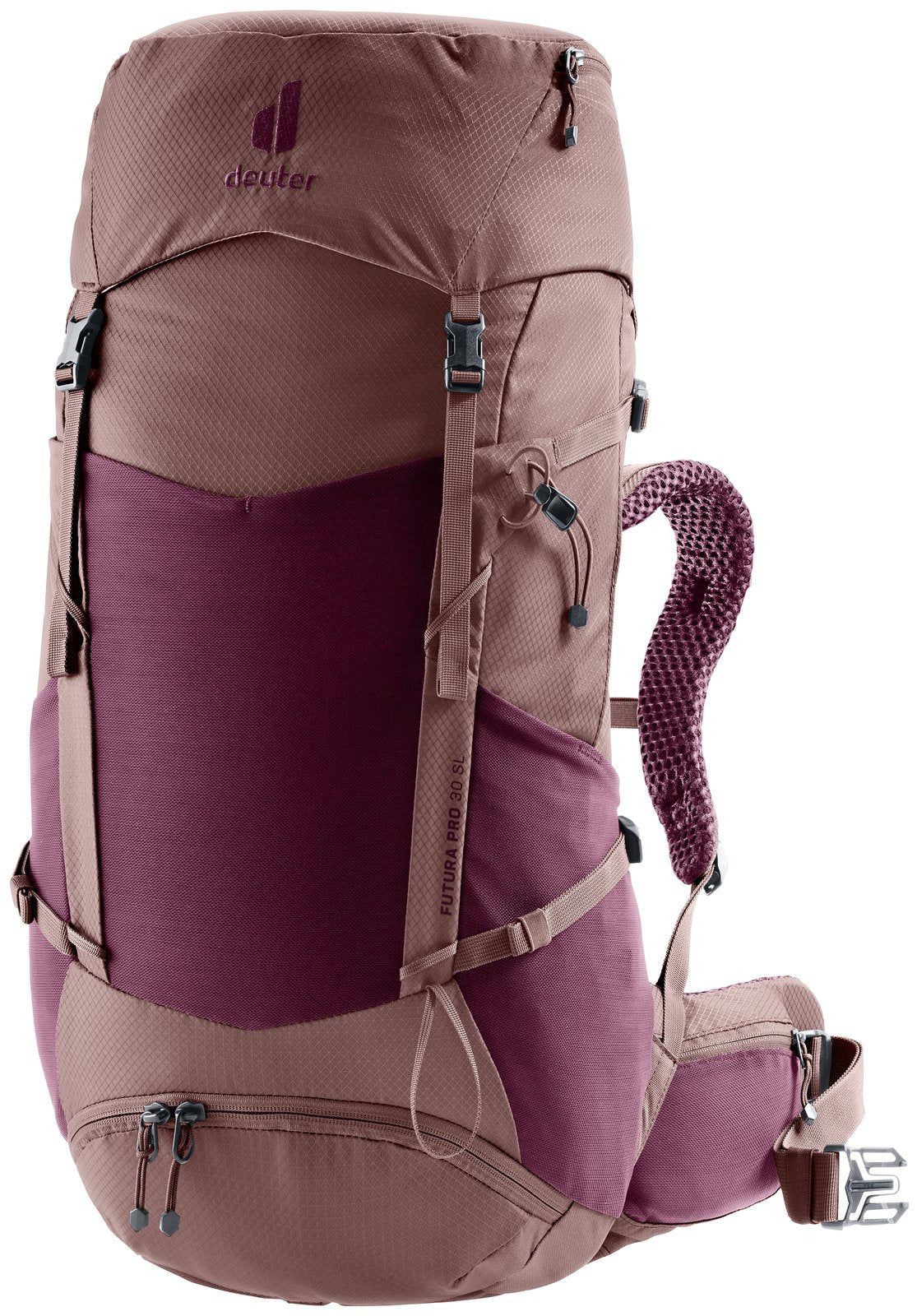 Deuter Futura Pro 30 SL in Cassis Ashrose, plum and dusty rose women's hiking pack