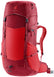 Deuter Futura Pro 36 in Cherry Masala, red hiking backpack with darker red trim