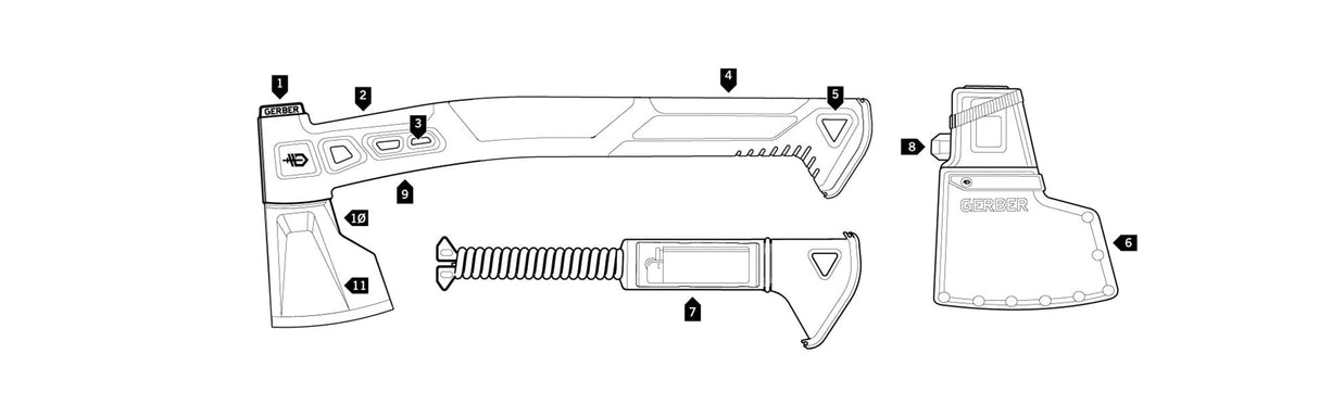 Gerber Multi-tools Bushcraft Hatchet GE31003789