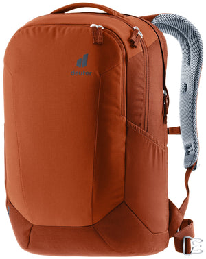 Deuter Giga in Copper Oak, burnt orange front three-quarter view