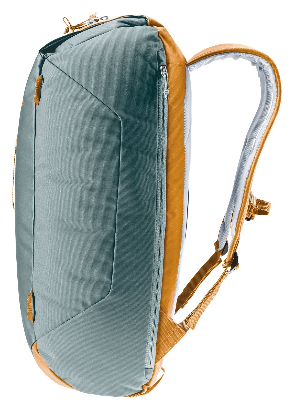 Deuter Gravity Motion side view of the teal pack body