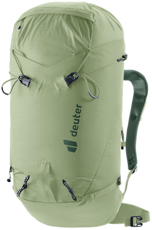 Deuter Guide Lite 30 in Grove Ivy, sage green climbing pack with dark green straps