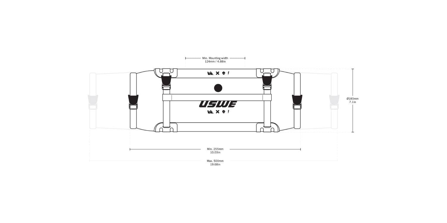 Handlebar Roll-Top Bag + Holster Bikepacking Bag