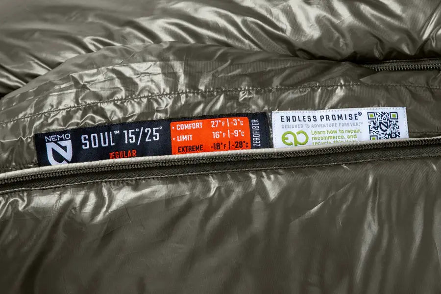 Soul Endless Promise Synthetic Mummy (15°F/-9C- 25°F/-4C) Sleeping Bag