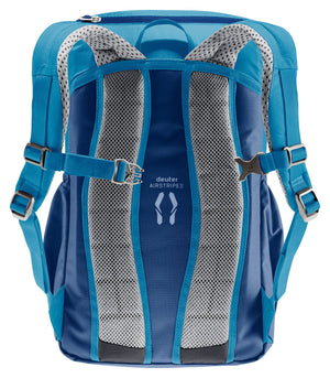 Back of the Deuter Junior showing the Airstripes padding and S-shaped shoulder straps