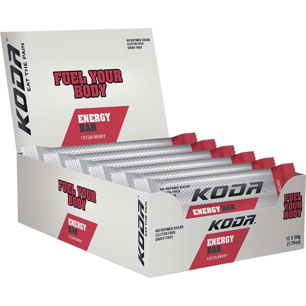 Koda Energy Bar Cocoa Berry / Box of 12 Energy Bar CBEBDP12