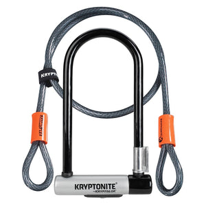 Kryptonite Bicycle & Travel Locks Kryptolok Series 2 U-Lock W/Kryptoflex Cable W/BKT 122cm x 10.2cm x 22.9cm (3C) KR001966