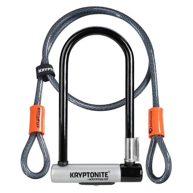 Kryptonite Bicycle & Travel Locks Kryptolok Series 2 U-Lock W/Kryptoflex Cable W/BKT 122cm x 10.2cm x 22.9cm (3C) KR001966