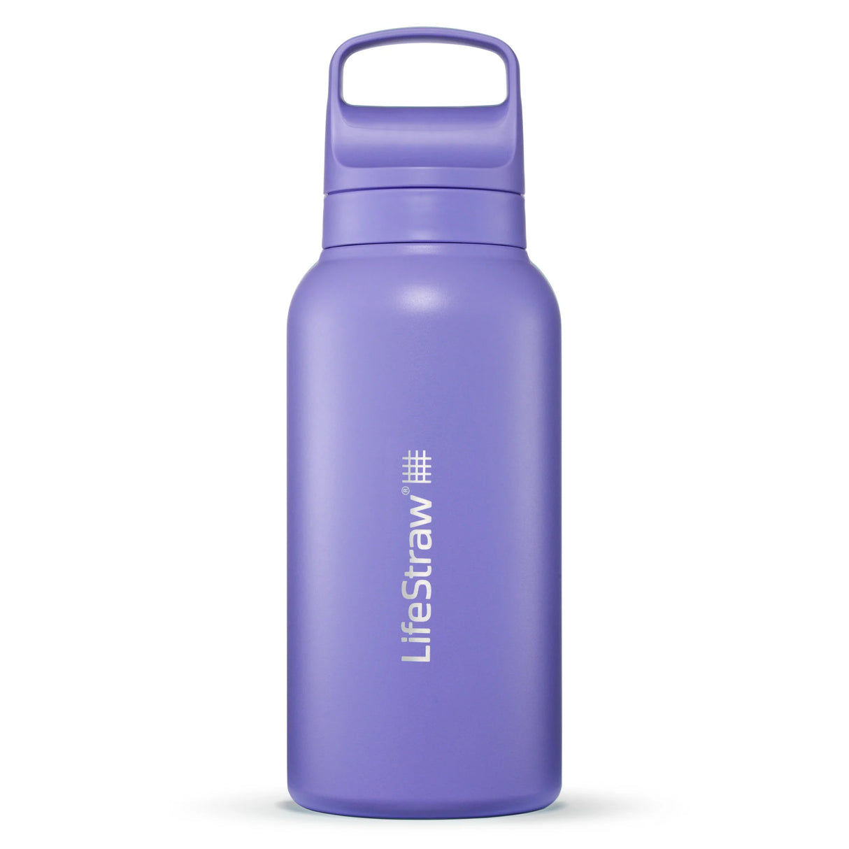 LifeStraw Water Bottle 1 L / Thistle Purple Go 2.0 Stainless Steel Water Filter Bottle LGV41STPWW
