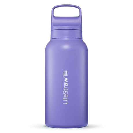 LifeStraw Water Bottle 1 L / Thistle Purple Go 2.0 Stainless Steel Water Filter Bottle LGV41STPWW
