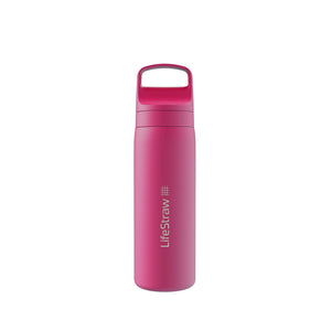 LifeStraw Water Bottle 500 ml / Orchid Pink Go 2.0 Stainless Steel Water Filter Bottle LGV418OPWW