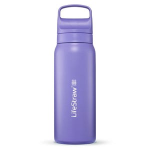 LifeStraw Water Bottle 700 ml / Thistle Purple Go 2.0 Stainless Steel Water Filter Bottle LGV42STPWW