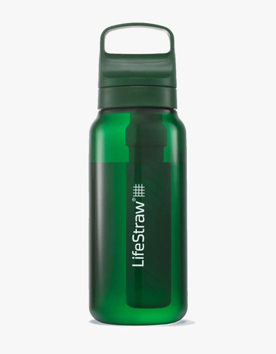 Lifestraw Water Treatment 1 L / Terrace Green Go 2.0 Water Filter Bottle LGV41LGRWW