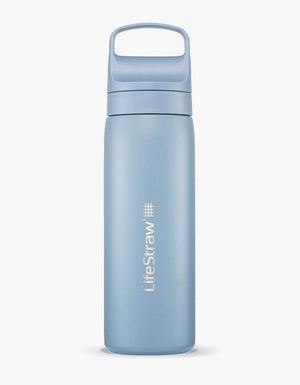 Lifestraw Water Treatment Icelandic Blue Go Series Stainless Steel Water Filter Bottle 18oz