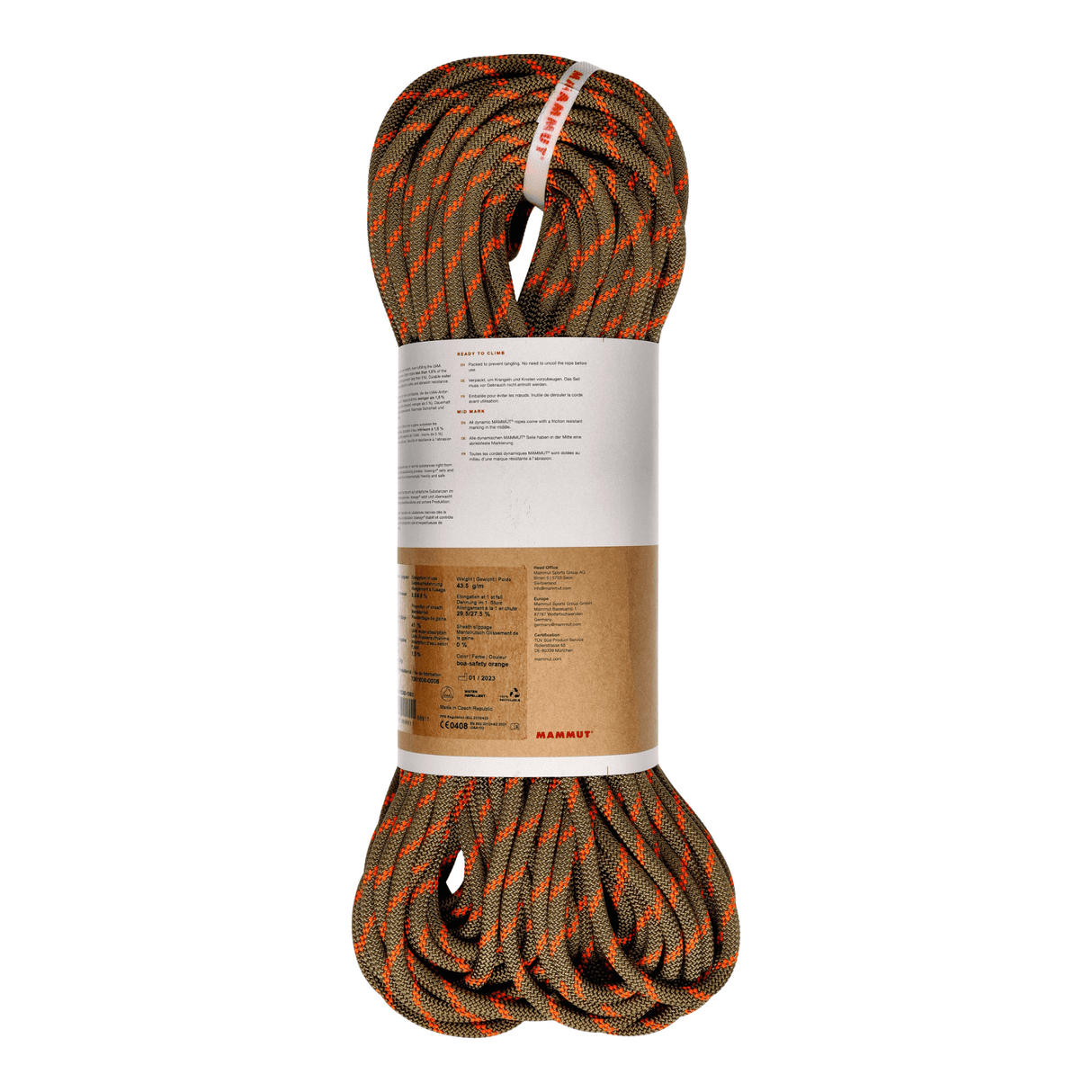 Mammut Climbing Rope 8.0 Alpine Dry Rope