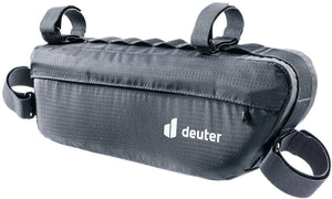 Deuter Mondego FB 4 black frame bag with its four hook-and-loop mounting straps