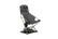 Nemo Satellite reclining chair in Goodnight Gray with yellow accents on its carry case