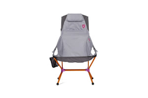 Front of the Nemo Satellite in Quicksilver with headrest and cupholder