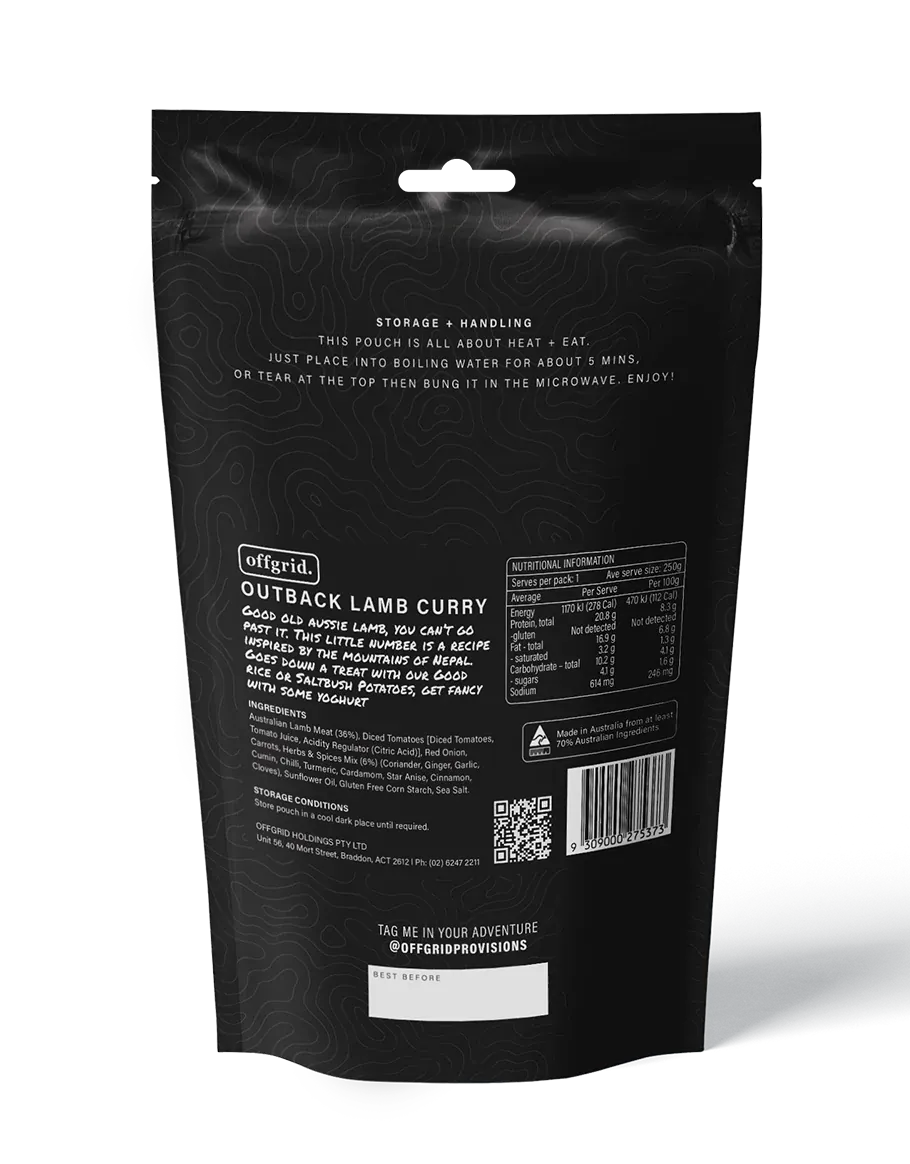 Offgrid Prepared Meals & Entrées Heat & Eat Meals