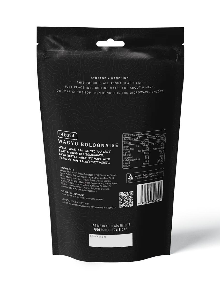 Offgrid Prepared Meals & Entrées Heat & Eat Meals