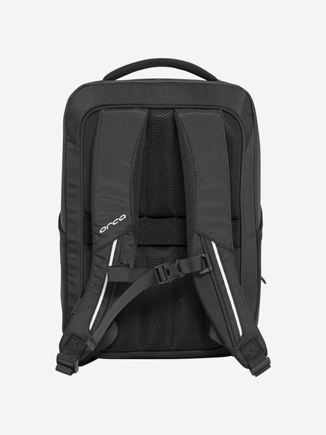 Back of the Orca Casual Backpack showing padded shoulder straps and chest strap