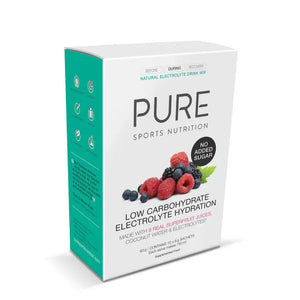 Puresport Electrolyte Powders Box of 10 / Super Fruits Electrolyte Hydration Low Carb 8SF