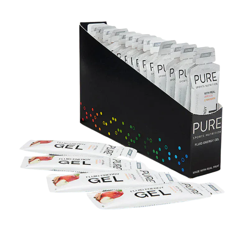 Puresport Energy Gel Box of 18 / Apple Pie 59g Fluid Energy Gel 50EGA-INNER